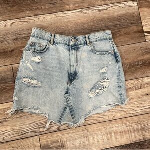 Pilcro anthropologie denim skirt